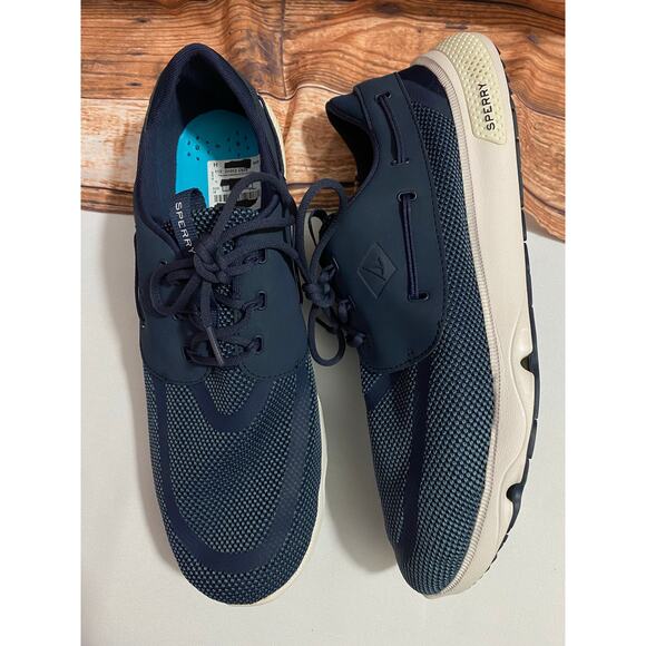 Sperry 7 Seas 3-Eye Blue 2 Boat Shoes  Size 16 M (D) - Picture 3 of 12